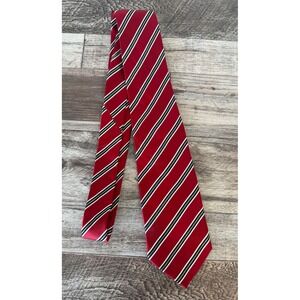 Donald Trump Tie Red Striped Silk Signature Collection Professional Formal